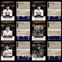 120+ 2008 Upper Deck Yankee Stadium Legacy Card Lot Jeter, Ruth, DiMaggio (dups)
