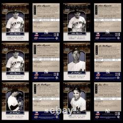 120+ 2008 Upper Deck Yankee Stadium Legacy Card Lot Jeter, Ruth, DiMaggio (dups)