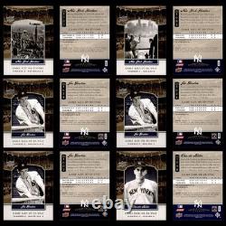 120+ 2008 Upper Deck Yankee Stadium Legacy Card Lot Jeter, Ruth, DiMaggio (dups)