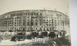 1920's New York YANKEE STADIUM PHOTOGRAPH withModel T Fords in Front 9 1/4x5 3/4