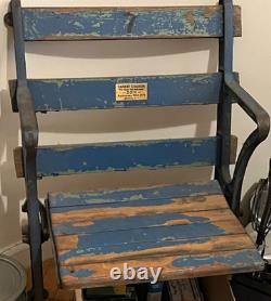 1923-1973 Certified 50th Anniversary Yankee Stadium Seat. # 7 With Plaque