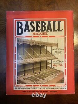 1923 May Baseball Magazine The New New York Yankees Stadium