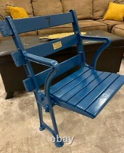 1923 New York Yankee Stadium Seat Chair With Brass Plaque