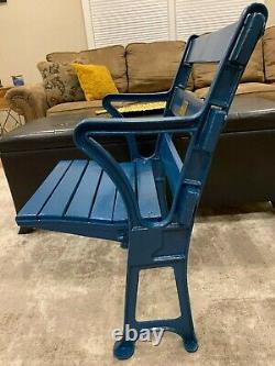 1923 New York Yankee Stadium Seat Chair With Brass Plaque