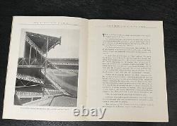 1923 YANKEE STADIUM Vintage Baseball Program Booklet by White Construction Co