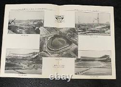 1923 YANKEE STADIUM Vintage Baseball Program Booklet by White Construction Co