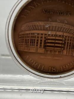 1923 Yankee Stadium Infield Dirt Coin Baseball Memorabilia MLB Hologram Auth