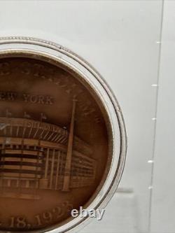 1923 Yankee Stadium Infield Dirt Coin Baseball Memorabilia MLB Hologram Auth