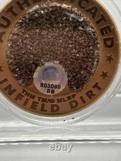 1923 Yankee Stadium Infield Dirt Coin Baseball Memorabilia MLB Hologram Auth