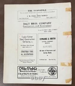 1923 Yankee Stadium Opening Day Inaugural Game Program Babe Ruth Home Run