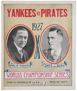 1927 New York Yankees World Series Program Game 4 Yankees Clinch Babe Ruth HR