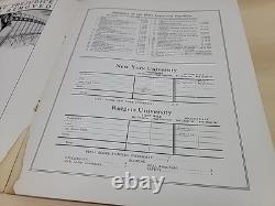1929 NYU vs Rutgers Football Program Yankee Stadium New York University
