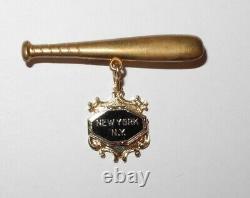 1930's Baseball New York Yankees Stadium World Series Jewelry Tie Pin Button