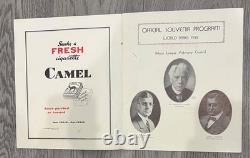 1932 World Series Program Yankee Stadium Babe Ruth Lou Gehrig