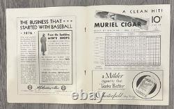 1932 World Series Program Yankee Stadium Babe Ruth Lou Gehrig