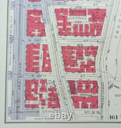1934 POLO GROUNDS STADIUM Map MANHATTAN NEW YORK CITY NY Old Vintage Original