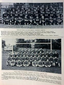1935 Fordham New York University Football Program Yankee Stadium Vince Lombardi
