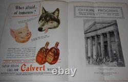1936 New York University vs. University of North Carolina Yankee Stadium Program