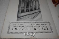 1936 New York University vs. University of North Carolina Yankee Stadium Program