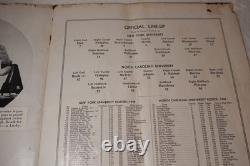1936 New York University vs. University of North Carolina Yankee Stadium Program