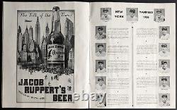 1936 World Series Game 4 Yankee Stadium Program+Ticket Lou Gehrig HR N. Y Giants