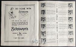 1936 World Series Game 4 Yankee Stadium Program+Ticket Lou Gehrig HR N. Y Giants