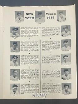 1938 MLB World Series Program New York Yankees Chicago Cubs Yankee Stadium