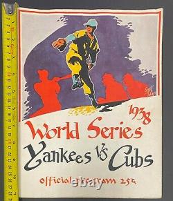 1938 MLB World Series Program New York Yankees Chicago Cubs Yankee Stadium