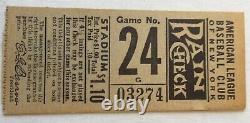 1939 New York Yankees At Yankee Stadium Ticket Stub June 16 Game 24