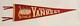 1940-50's New York Yankees Pennant With Yankee Stadium