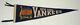 1940-50's New York Yankees Pennant With Yankee Stadium