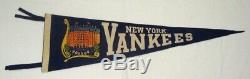 1940-50's New York Yankees Pennant with Yankee Stadium