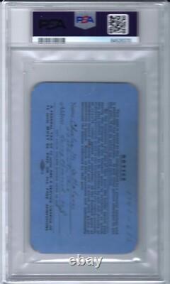 1940 N. Y. Yankees Season Press Pass Ticket Yankee Stadium Joe DiMaggio PSA 5
