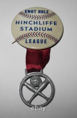 1940's Satchel Paige New York Black Yankees Hinchliffe Stadium Knot Hole Pin