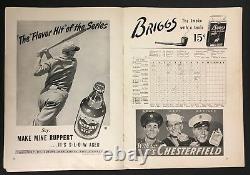 1943 World Series Program Yankee Stadium New York vs St Louis Cardinals MLB