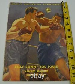 1946 Boxing Program Billy Conn-Joe Louis Yankee Stadium Heavyweight Championship