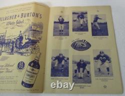 1946 NEW YORK YANKEES vs BROOKLYN DODGERS Football Program, Yankee Stadium, AAFC