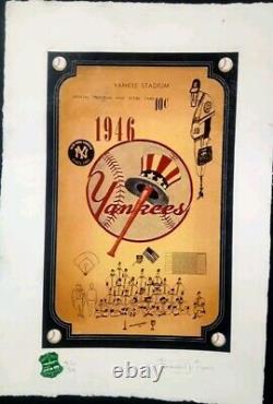 1946 Yankees, Yankee Stadium Limited Edition 22'x 15'x Signed By Fairchild Paris