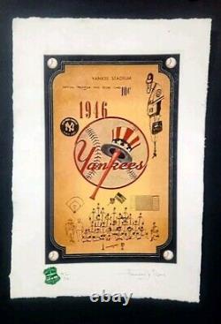 1946 Yankees, Yankee Stadium Limited Edition 22'x 15'x Signed By Fairchild Paris
