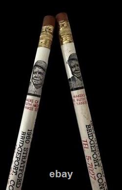 1949 Babe Ruth Yankee Stadium Monument Type I Photo + 2 Rare Babe Ruth Pencils