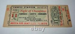 1949 Baseball Night of Champions Yankee Stadium Benefit for Ruth & Gehrig Ticket