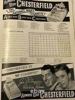 1949 New York YANKEES vs Brooklyn DODGERS WORLD SERIES Program Yankee Stadium