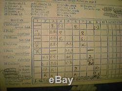 1949 New York Yankees Scorecard Vs Boston Red Sox Oct 1, 1949 Yankee Stadium