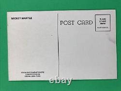 1950-60s Mickey Mantle New York Yankees Stadium Souvenir Shops Postcard