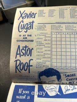 1950 Yankee Stadium Official Program & Ticket Stub. Home Of Champions Vintage