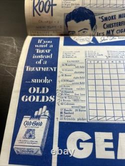 1950 Yankee Stadium Official Program & Ticket Stub. Home Of Champions Vintage