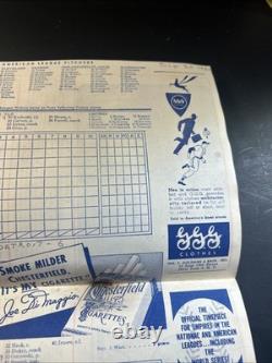 1950 Yankee Stadium Official Program & Ticket Stub Home Of Champions Vintage