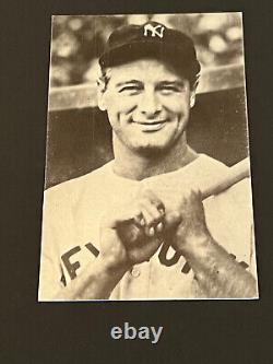1950's-60 Lou Gehrig Yankee Stadium Souvenir Postcard- New York Yankees- vg+