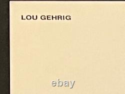 1950's-60 Lou Gehrig Yankee Stadium Souvenir Postcard- New York Yankees- vg+