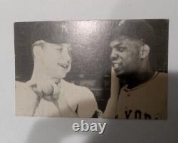 1950's MICKEY MANTLE WILLIE MAYS Mets Yankees -Stadium Postcard Unused